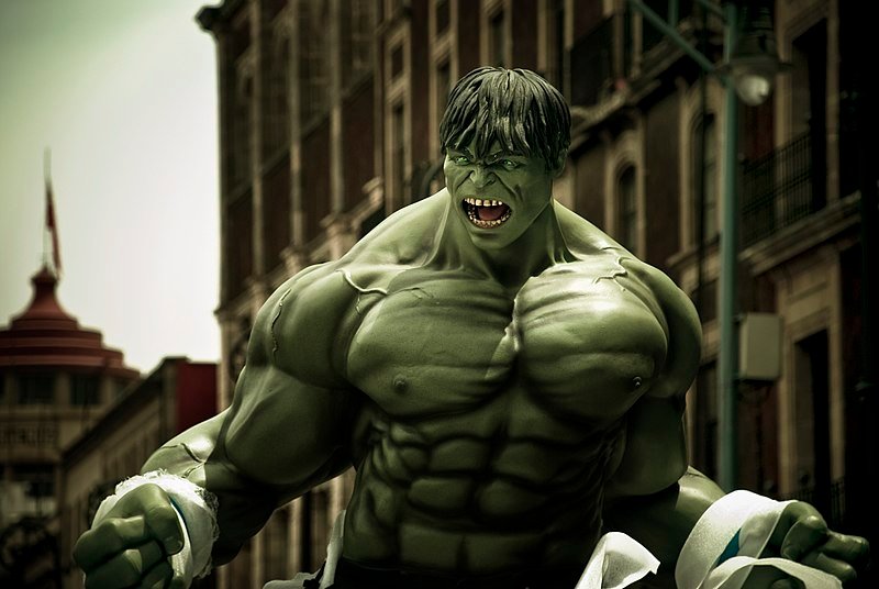 This is a superhero image of "Hulk"